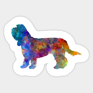 Grand Basset Griffon Vendeen in watercolor Sticker